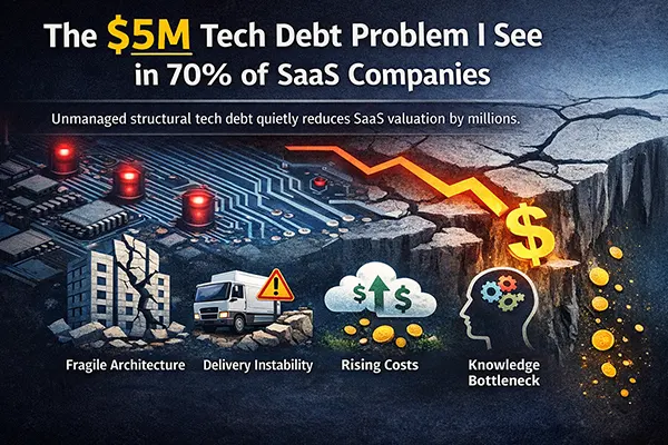 The $5M Tech Debt Problem I See in 70% of SaaS Companies