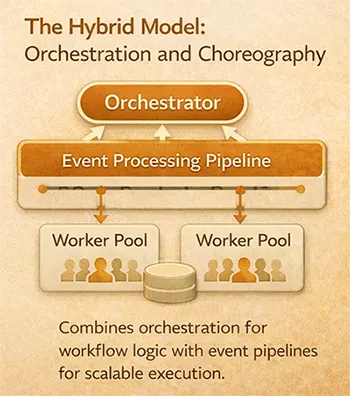 The Hybrid Model: Orchestration and Choreography