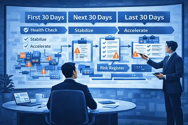 Fractional CTO: First 30-60-90 Days Breakdown